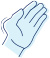 Icon of a hand indicating small lumps (rheumatoid nodules) as a symptom of RA Nodules Under Skin Icon